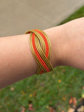 Golden Grass Multi-Strand Cuff Bracelet – Handmade Brazilian Jewelry