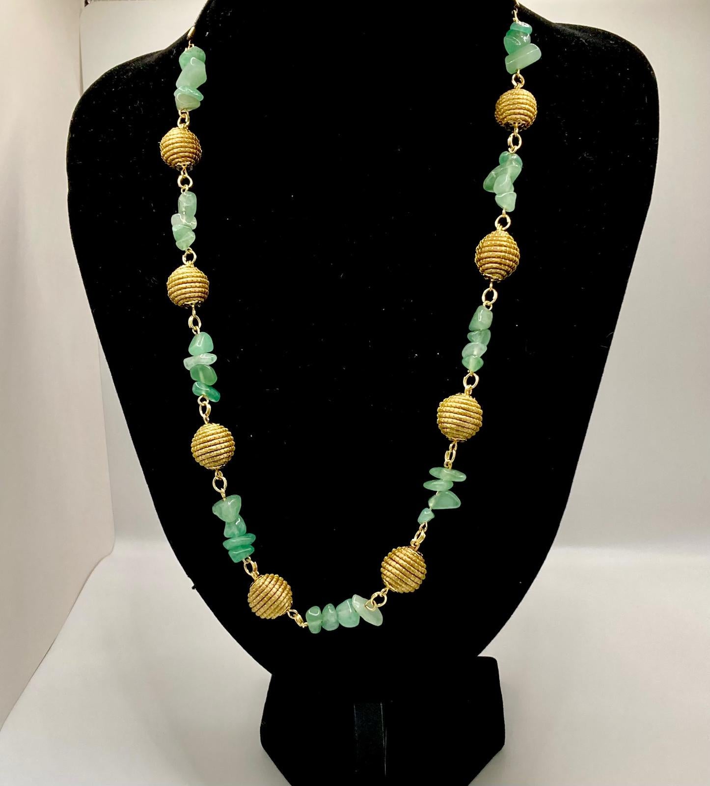 Capim Dourado Necklace  Brazilian Golden Grass Jewelry with Quartz